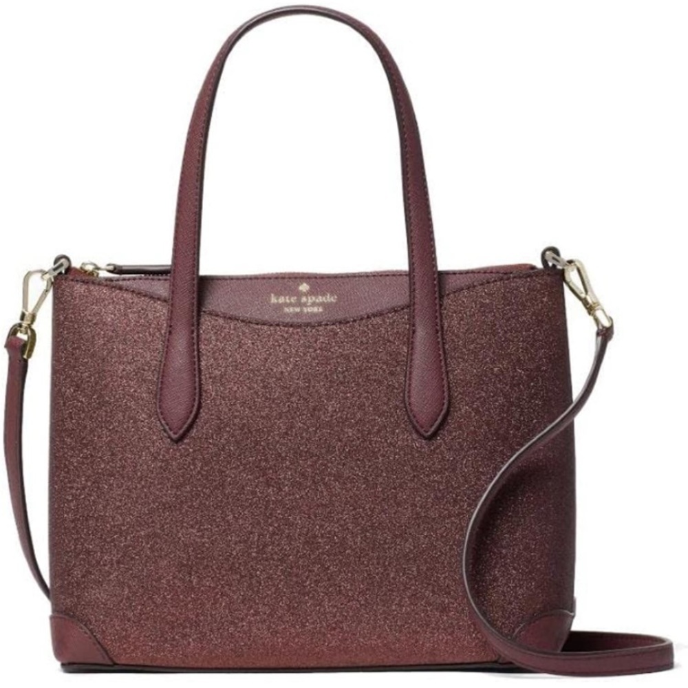 kate spade purse handbag crossbody shimmy glitter